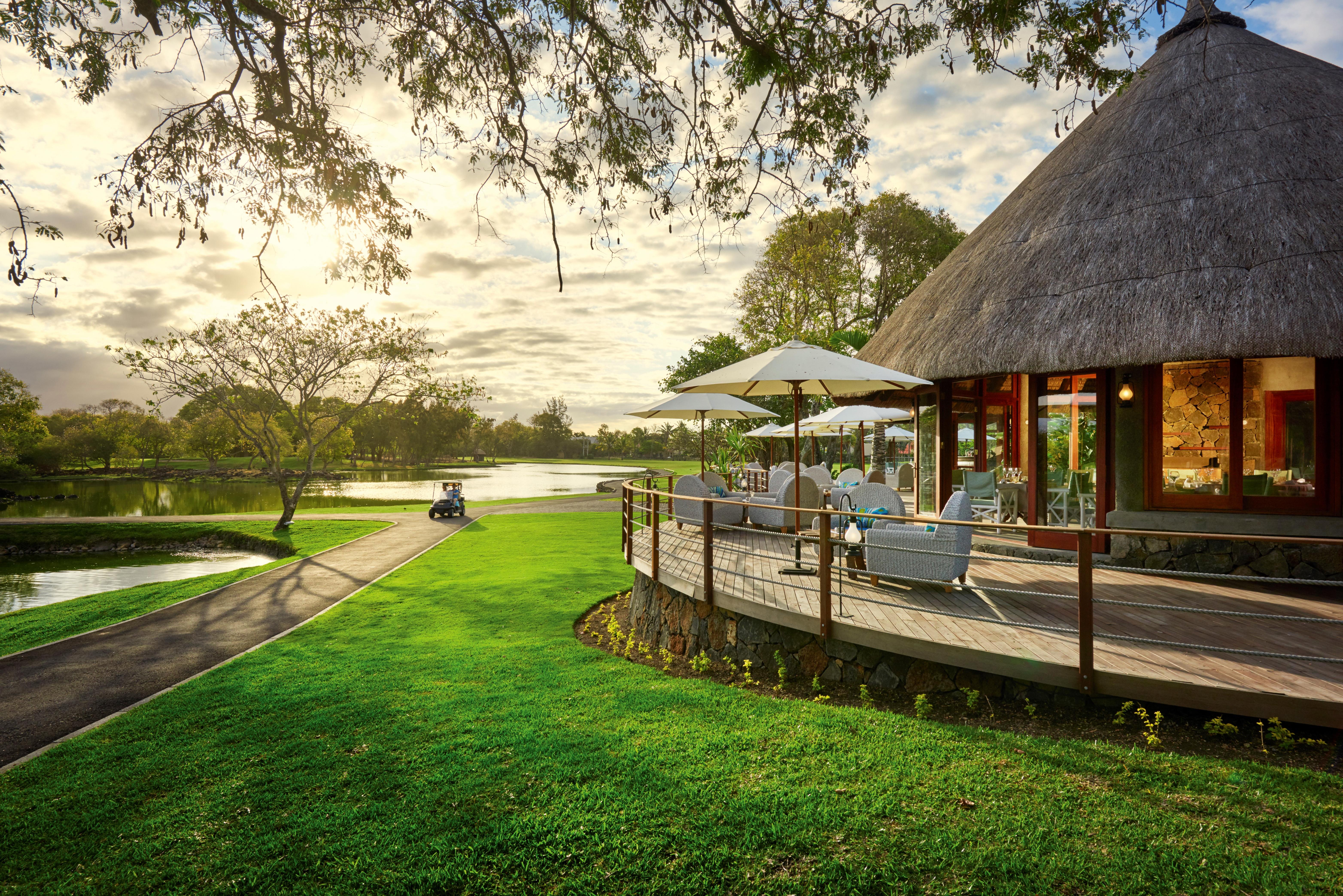 Constance Belle Mare Plage Bagian luar foto The clubhouse at the Leopard Hills Golf Course